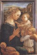 Sandro Botticelli Filippo Lippi,Madonna with Child and Angels or Uffizi Madonna painting